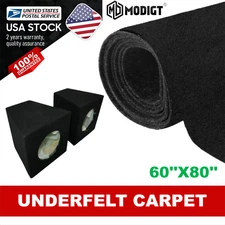 Car/RV Under-felt Carpet Trunk Liner /Interior Upholstery Replacement 60''X80''