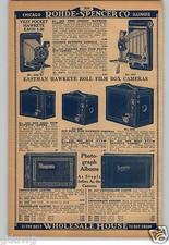 1930 PAPER AD 3 PG Hawkeye Eastman Box Camera Folding Vest Pocket Hawk-Eye