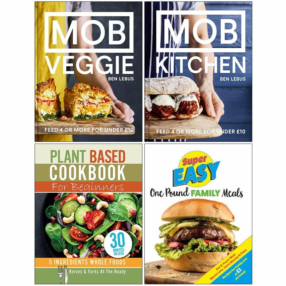Mob Veggie,Mob Kitchen,Plant Based Cookbook,Super Easy 4 Books Collection Set - Image 2