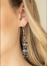 🩷  Paparazzi: Celestial Chandeliers ~ Blue Earrings