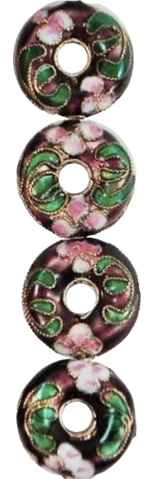 Cuentas redondas de metal para hacer Joyas cloisonné