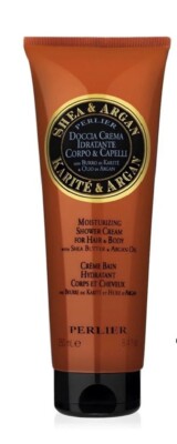 PERLIER Shea And Argan Bath & Shower Cream For Hair & Body 8.4 Oz New Sealed