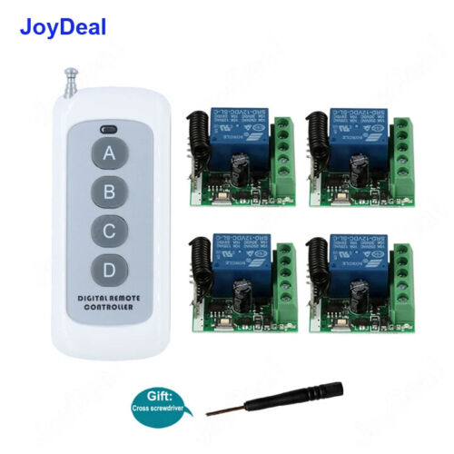 433Mhz Universal Wireless Remote Control Switch 12V 1CH Way RF Relay Receivers