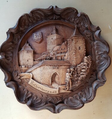 Geschnitztes Holzbild ''Rothenburg o.d.T''