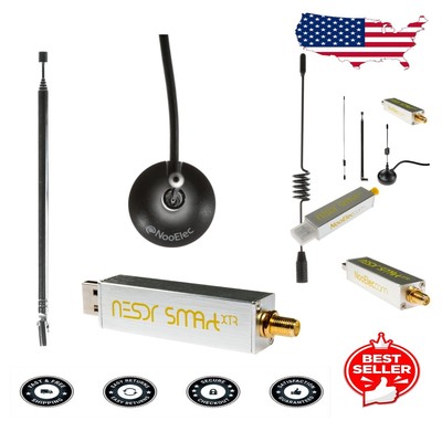 Versatile RTL-SDR Bundle with Adjustable Antennas & Extended Frequency Range