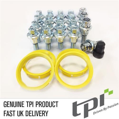 TPI Range Rover Sport to VW T5 Bolts & Spigot Rings & Locks Bundle M14x1.5 28mm - Picture 2 of 3