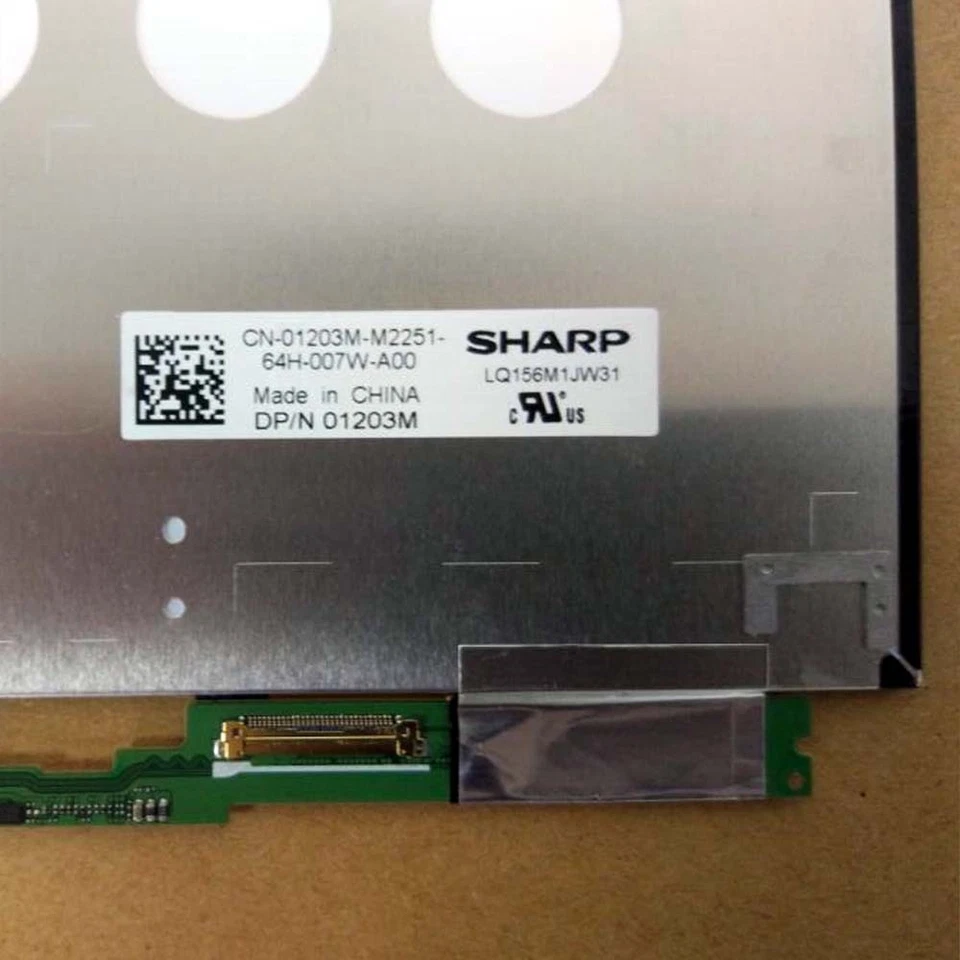 15.6" FHD IGZO LAPTOP LCD SCREEN for DELL XPS 9560 non-touch FHD 30PIN PN 01203M - Image 2 of 2