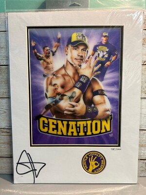 Authentic WWE Jonn Cena Cenation Autographed 3D Display With COA 481 ...