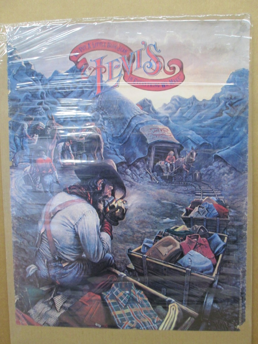 Levi's 501 advertisement 197 poster We put a little blue Levi's 501 advertisement 197 poster We put a little blue