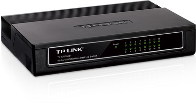TP-LINK TL-SF1016D 16-Port 10/100Mbps Desktop Switch 3.2 Gbps Capacity
