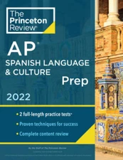 Princeton Review AP Spanish Language  Culture Prep, 2022: Practice Tests - GOOD