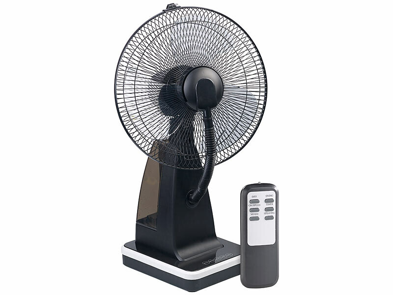 Ventilateur de table 2 en 1 pour bureau avec brume fraîche contre l'air sec
