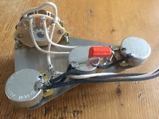 Cablaggio Fender Stratocaster SINISTRA 500k CTS Oak Grigsby 5 vie .022 goccia arancione