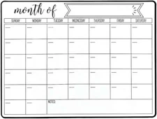 Magnetic Dry Erase Calendar for Refrigerator Whiteboard for Organising Your Week