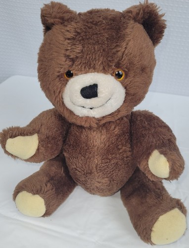 Vintage Knickerbocker Tiere der Unterscheidung 12 Zoll Braunbär mit Gelenken Stofftier - Bild 4 von 10