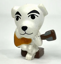 2001 Animal Crossing 1" K.K Slider Mini Figure Dog playing Guitar Yujin Nintendo
