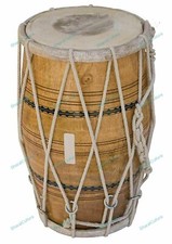 New Indian Folk Wedding-Kirtan Dholak Traditional Musical Instrument With Cover