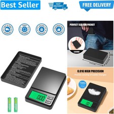 Mini Scales, [1000g/0.01g] Small Pocket Scales, High Precision Portable Weigh...