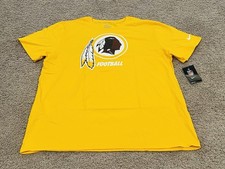 The Nike Tee Washington Redskins Yellow T-shirt Adult Size XXL NWT NFL Football