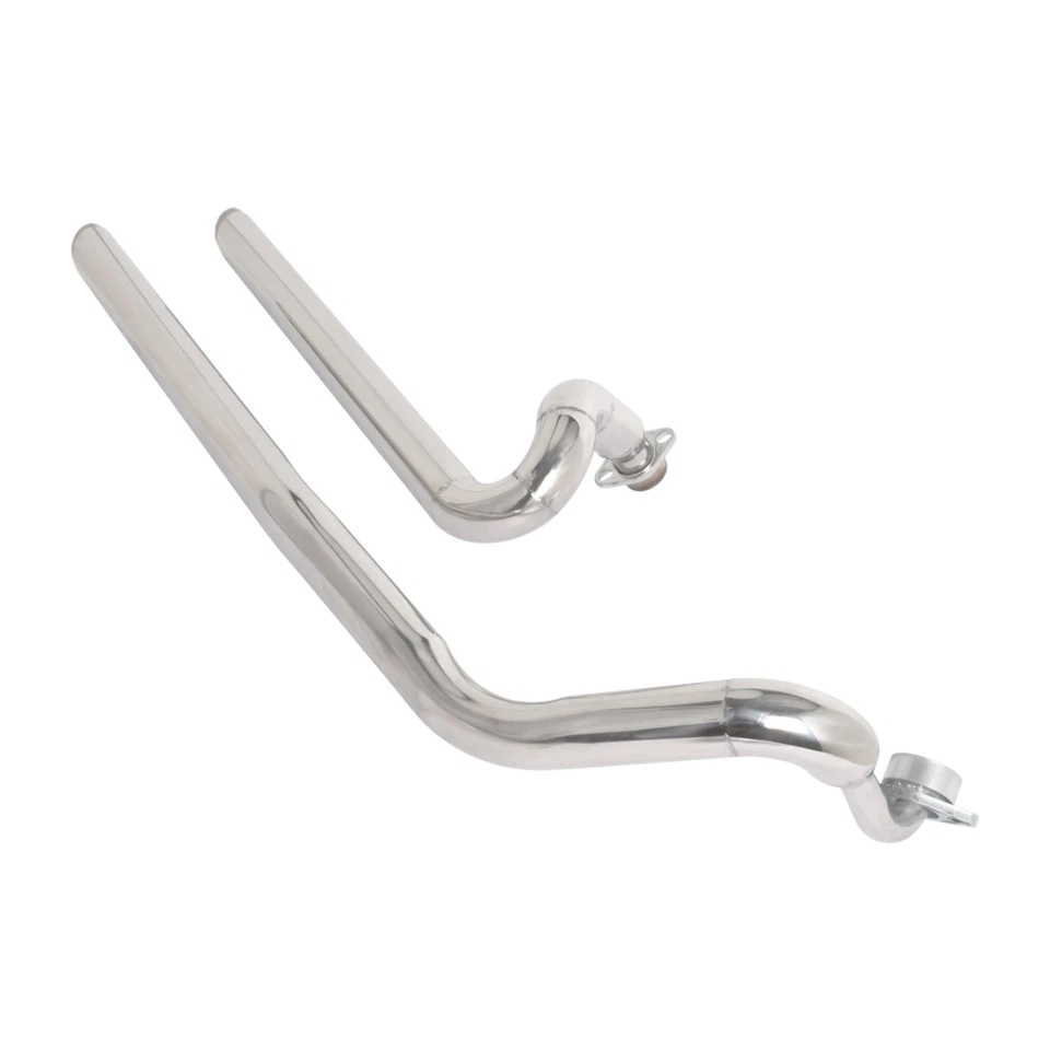 Tubos silenciadores de escape escalonados cromados para Yamaha V Star 1100 XVS1100 Foto 3 de 4