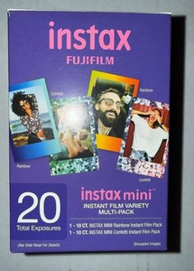 Fujifilm Instax Mini - Instant Film Variety Multi-Pack - 20 Total Exposure - NEW
