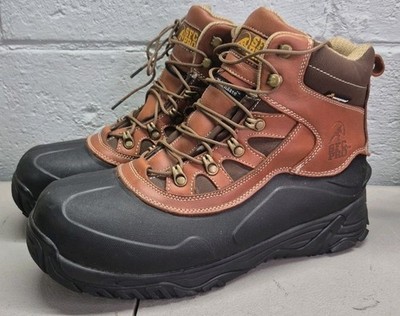 SFC PRO waterproof BROWN/BLACK RUBBER LEATHER WORK BOOT SIZE 12  8289
