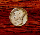 1925 SILVER MERCURY DIME - GRADES "FINE"