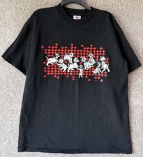 Vtg 90s Disney 101 Dalmatians Black Short Sleeve Single Stitch T-Shirt Large USA