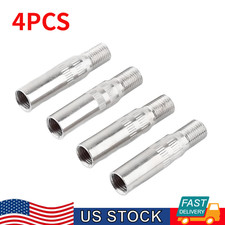 For Car Truck Van Chrome Tyre Wheel Valve Extension Extender Caps Stem 4 Pcs For Car Truck Van Chrome Tyre Wheel Valve Extension Extender Caps Stem 4 Pcs