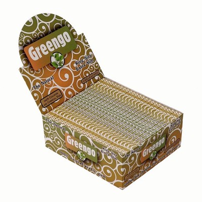 2 Boxen (100 Heftchen) Greengo Kingsize Extra Slim, ungebleichte Longpapers