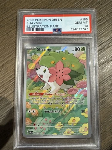Pokemon SHAYMIN Illustration Rare IR 185/182 Destined Rivals ENG ~ PSA 10