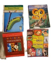 Lots of 4 Books - 1 Math Workbook  3 Learning Books Preowned 