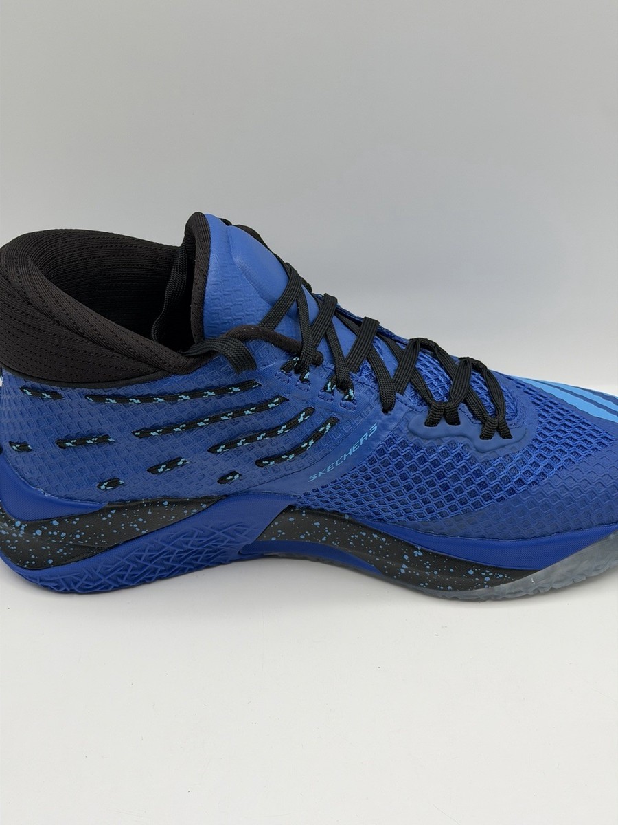 NEW Skechers SKX Reign Basketball Shoes Men's Size 9.5 Blue Black