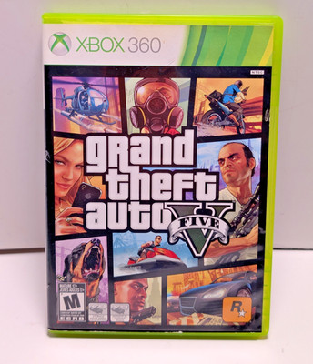 Grand Theft Auto V GTA 5 Xbox 360 CIB Complete 2 Disc Map Manual Tested