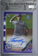 2019 Bowman Draft Chrome Pick Purple Refractor /250 Josh Wolf #CDA-JW Auto 6ks