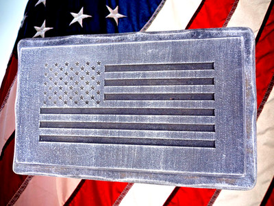 Bench top flag concrete mold cement abs plastic mould 22'' x 13.5'' x 2.25''