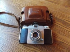 Vintage 1950' Kodak Pony 135 Model C 35mm Film Camera w/ Original Leather Case