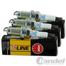 3x NGK ZÜNDKERZE ZÜNDKERZEN V-LINE 53 passend für 1.0 OPEL AGILA A CORSA C/D
