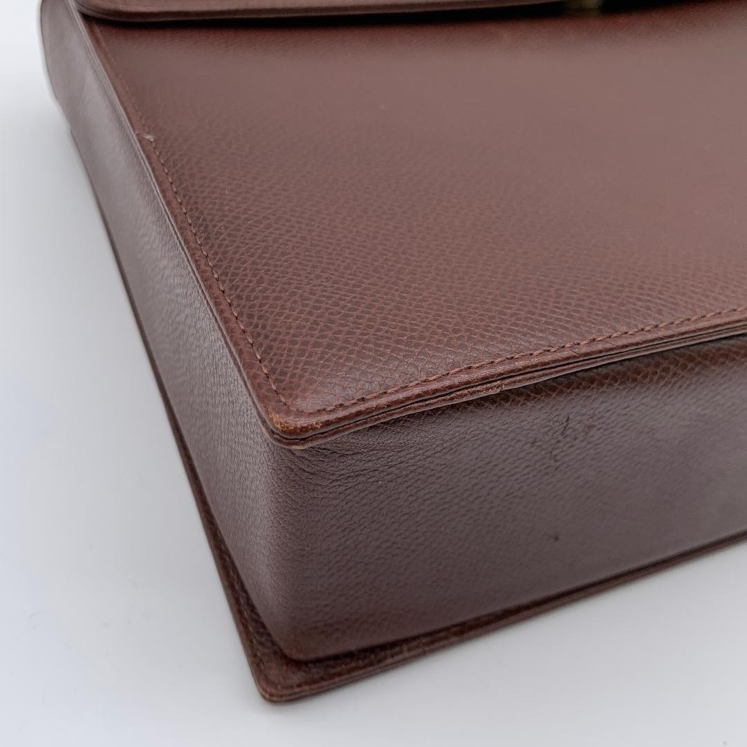 Valentino Garavani Leather Handbag Brown Top Handle Luxury Bag Women's Japan thumbnail 8