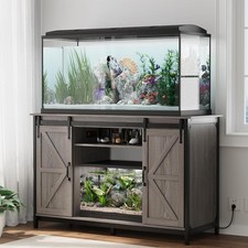 55-75 Gallon Fish Tank Stand W/ Power Outlet Aquarium Stand W/ Storage Farmhouse