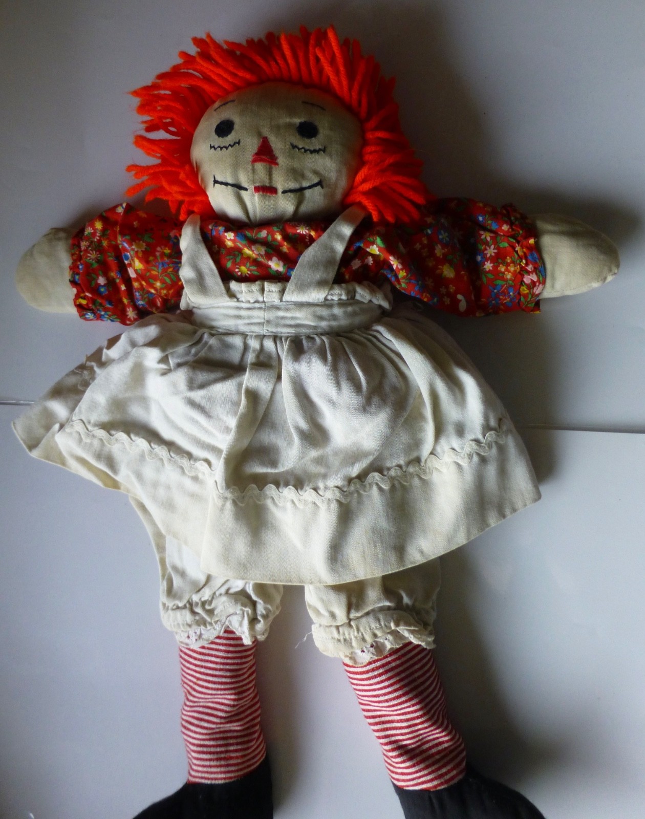 Vintage Hand Made Raggedy Ann Doll