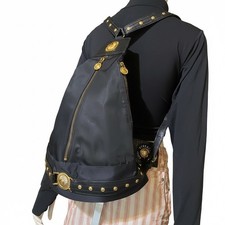 VTG Gianni Versace Sunburst Medallion Backpack 90s AS Alias SpA Tag Italy Auth