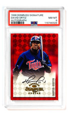 1998 Donruss Signature David Ortiz Series Auto Autograph PSA 8 NM-MT