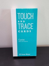 Touch and Trace Cards Cursive Letters and Numerals Zaner -Bloser