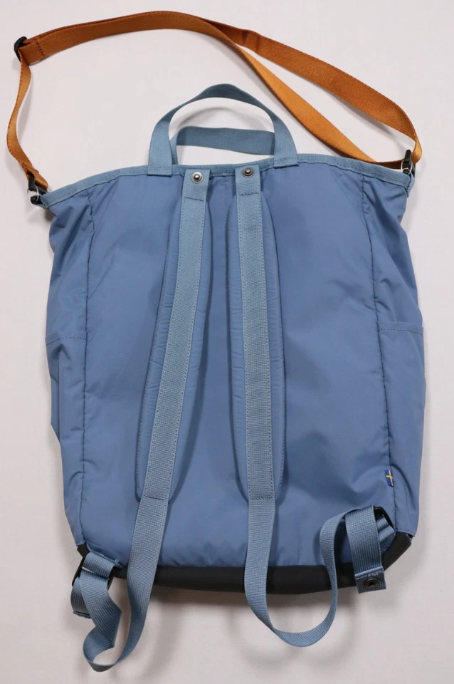 Fjallraven High Coast Totepack Dawn Blue Recycled Fabric Convertible Backpack - Image 2 of 4