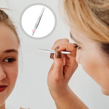 24 Pcs Stainless Steel Eyebrow Clip Tweezers Multi Functional Heart Shape Buckle