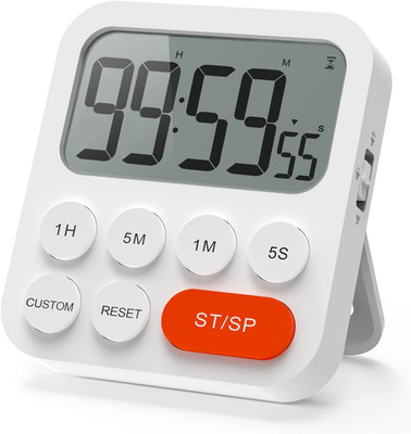 Digital Kitchen Timer Magnetic Countdown Timer with Loud Alarm and Large LCD Dis