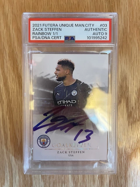 Zack Steffen 1/1 Manchester City Psa Dna Auto 9 Colorado Rapids