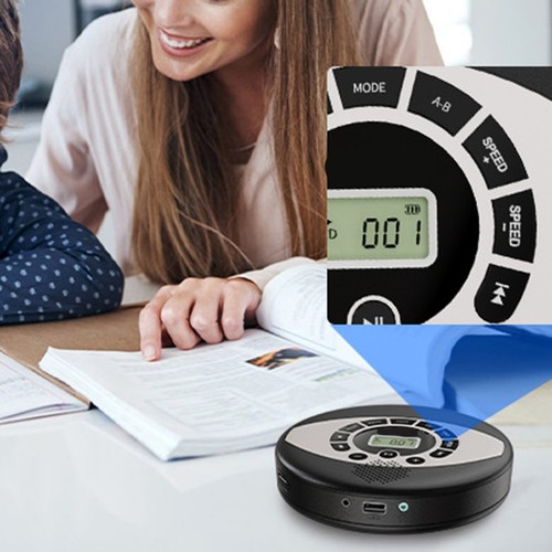 Lightweight CD Player with Dual Speakers for Enhanced Audio Experience - Afbeelding 2 van 13