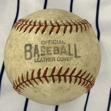 Vintage Official Baseball Leather Cover Made In Haiti Baseball Ball